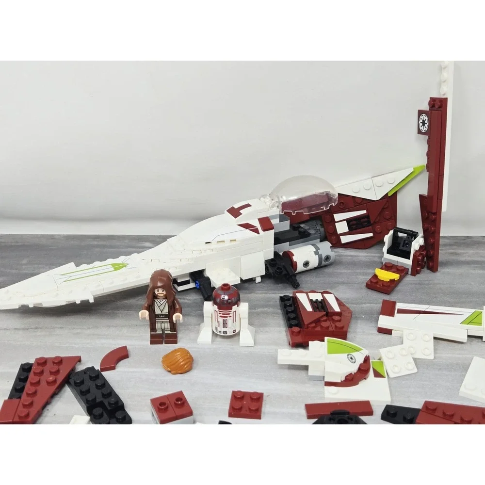 LEGO Star Wars: Obi-Wan Kenobi's Jedi Starfighter 75333 96% Complete w/Figs Read